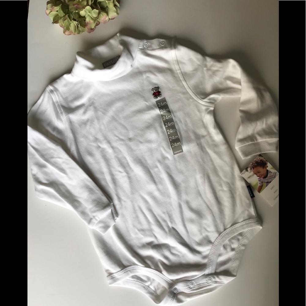 CARTERS BABY BOY TURTLENECK ONESIE